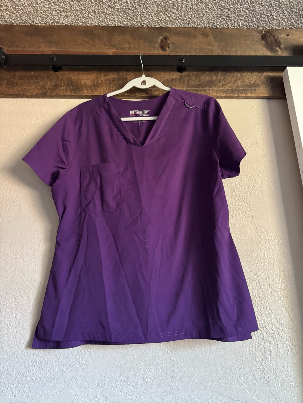 Grey's Anatomy Purple V-Neck Medical Scrub Top